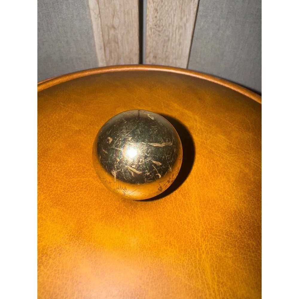 Georges Briard Vintage Mid Century Cork Leather Trim Ice Bucket